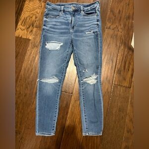 Distressed Blue Women's Jeans